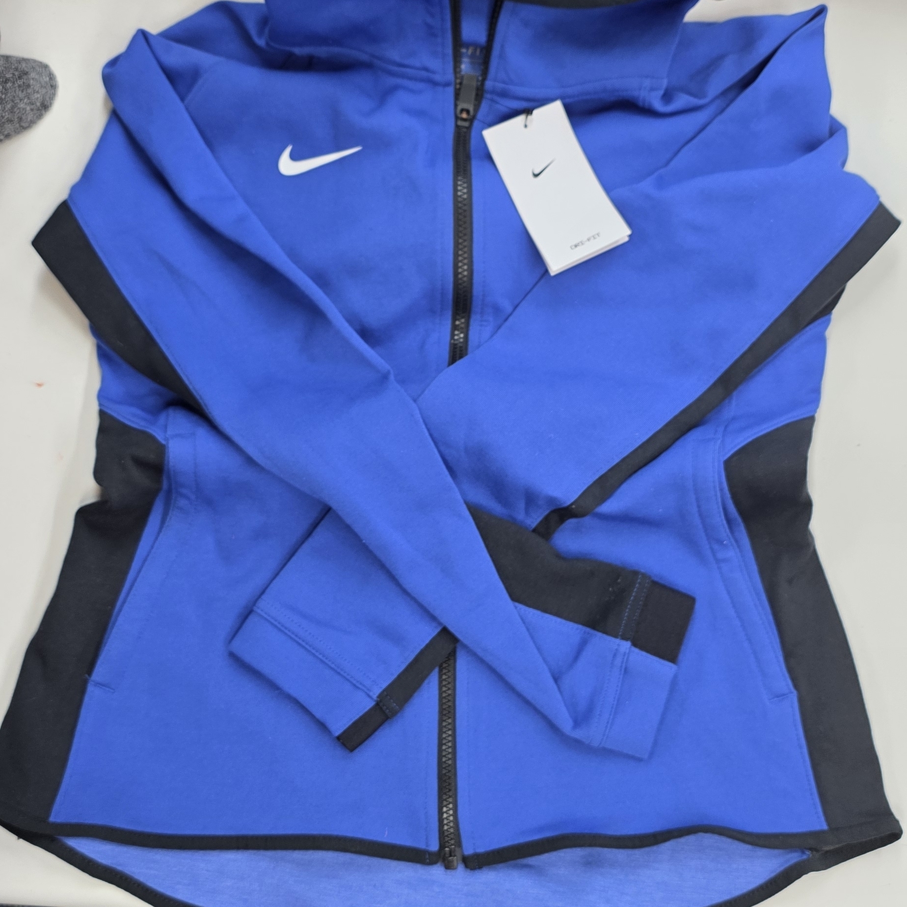 Nike Women's Royal Blue And Black Bomber Jacket
